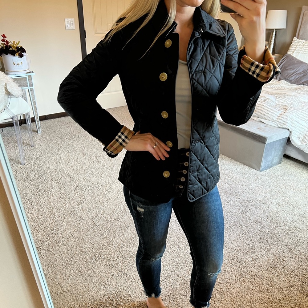 Burberry quilted coat